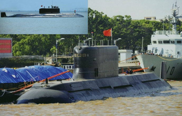 032型潛艇外型為水滴流線型，具備現(xiàn)代化潛艇的一般特征